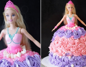 Cách trang trí bánh kem hình búp bê Barbie mà bạn có thể tham khảo